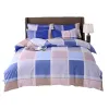 Suave algodón de cuatro piezas conjunto de cama conjunto de fábrica al por mayor transfronterizo comercio exterior transpirable piel amistosa ropa de cama estilo de cama de lujo impreso adecuado para el dormitorio familiar cálido y cómodo ocio artículos para el hogar Item Picture